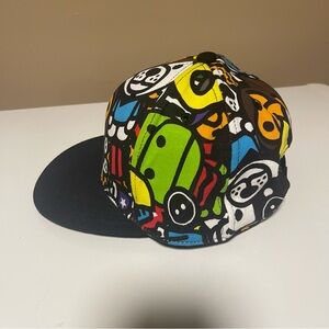 Bape Black and Green Cartoon Character Hat
